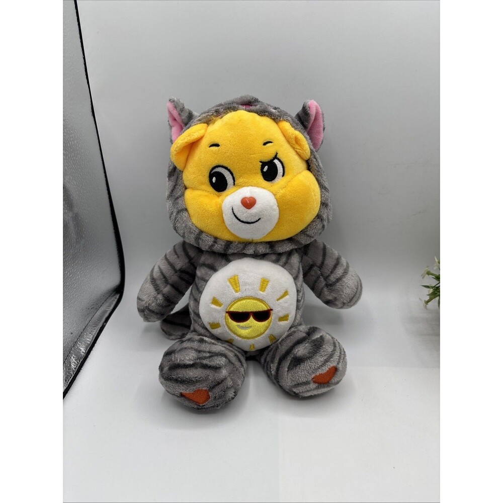 Care Bear Funshine Dressed As Cat Gray Striped 12" Plush 2021 Girl Stuffed Preow